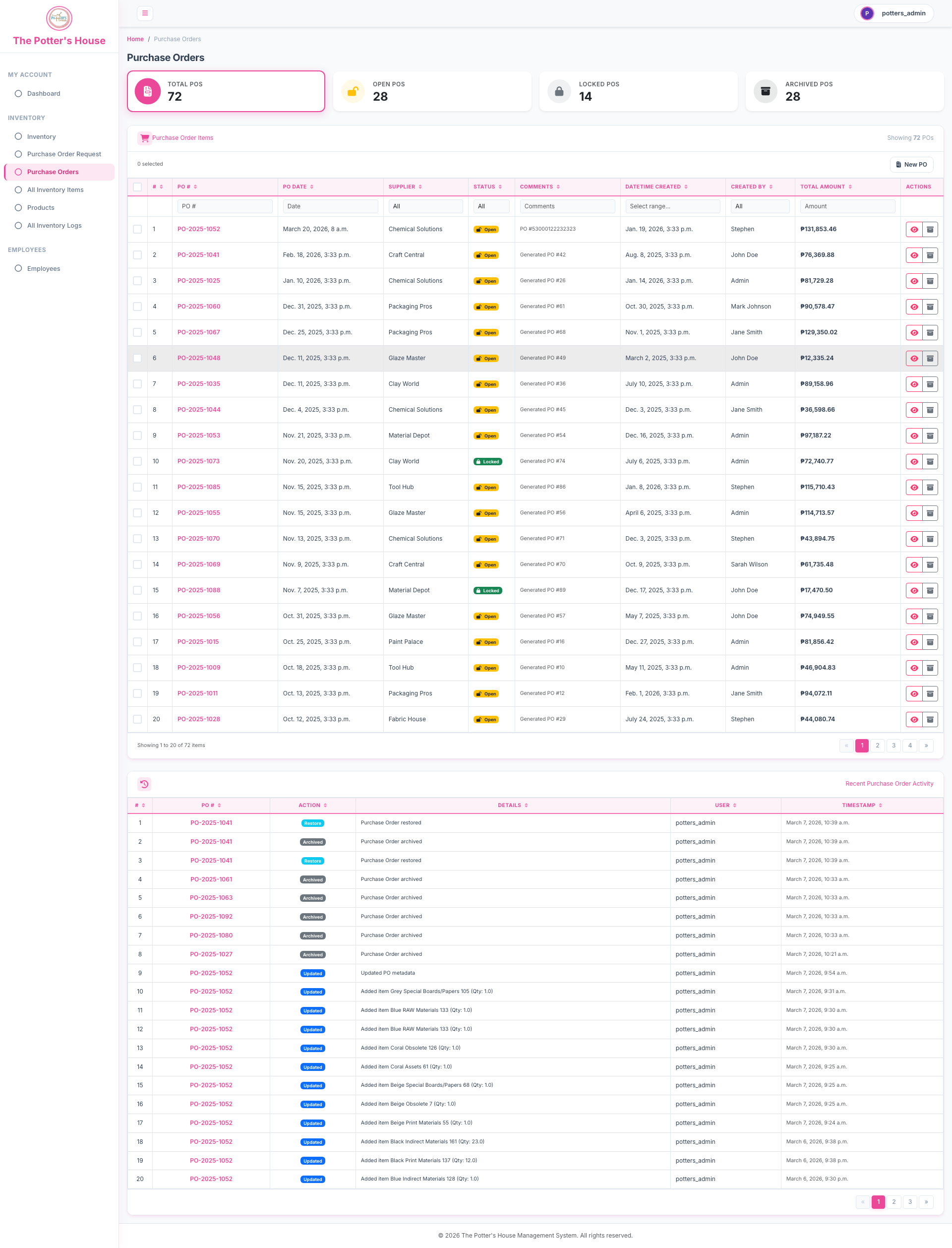 Purchase Orders