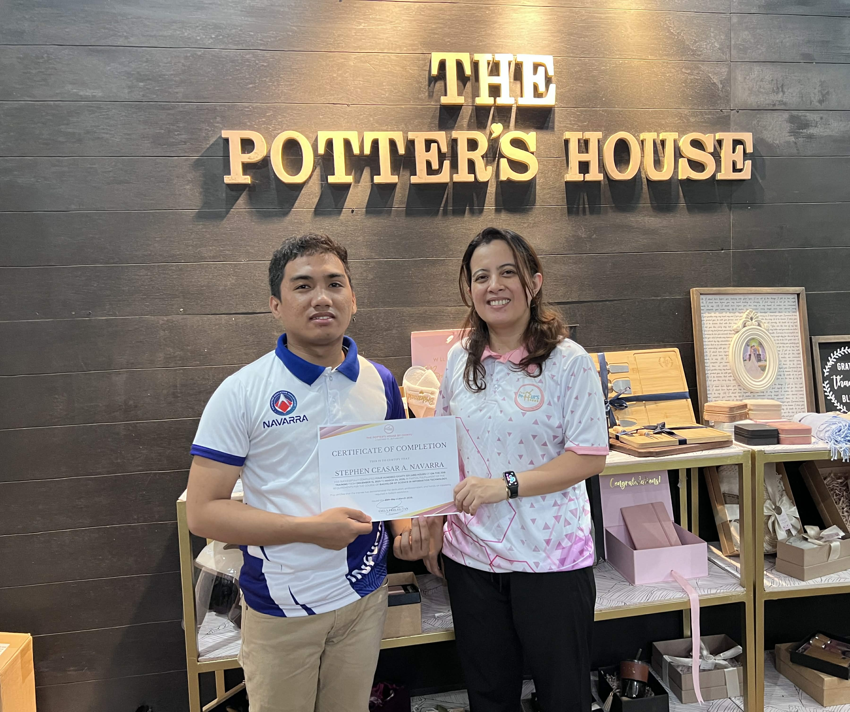 IT Intern - Receiving Certificate of Completion