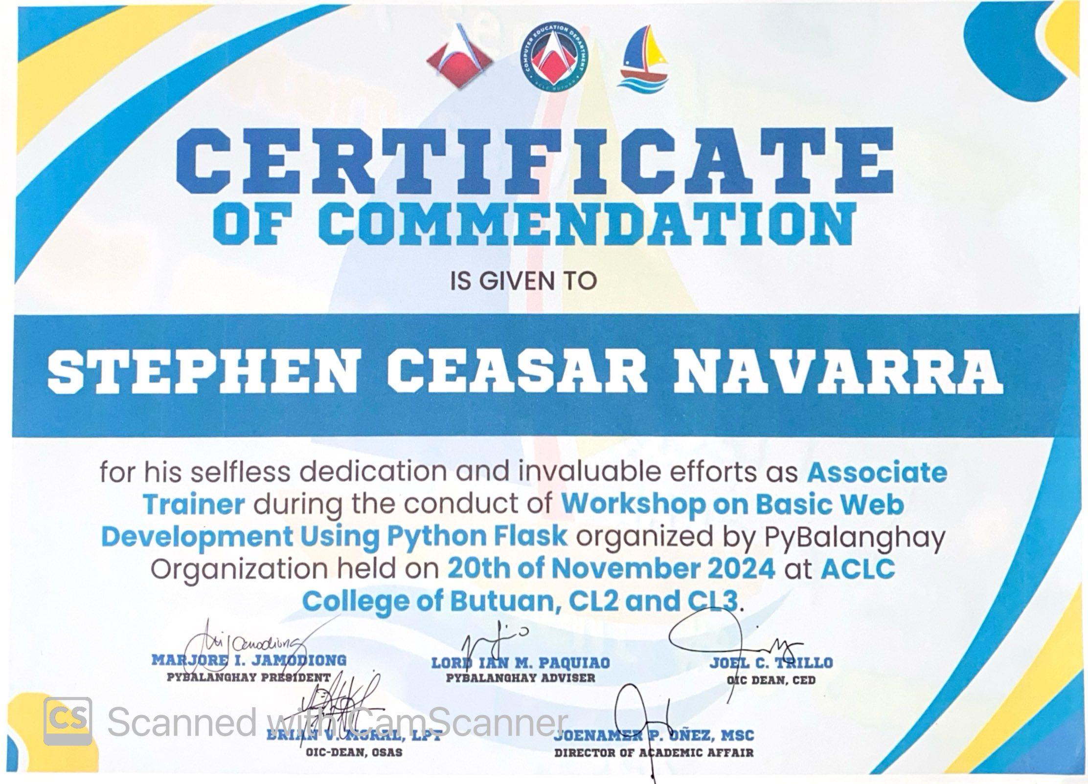PyBalanghay Organization Workshop - Associate Trainer Certificate